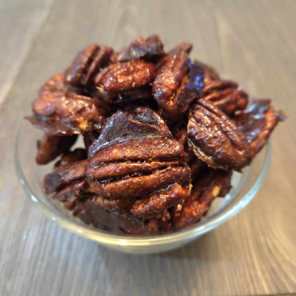 Maple Candied Pecans