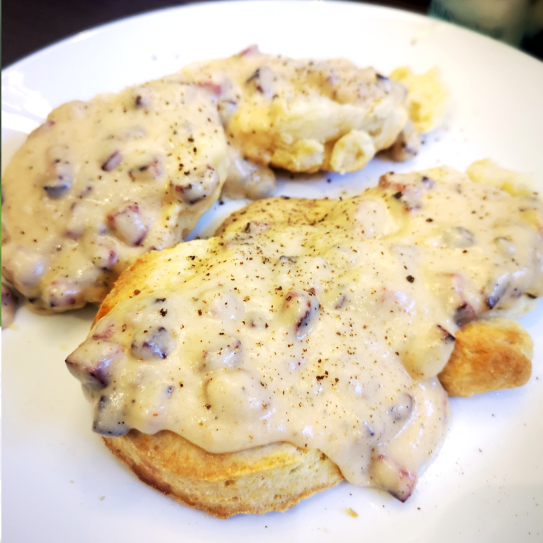 Sausage Gravy Over Biscuits Cooking Is Like Love