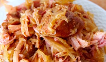 smoked pork hock and sauerkraut