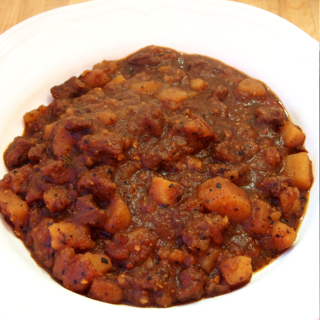 Mexican Chili with Potatoes Cooking Is Like Love