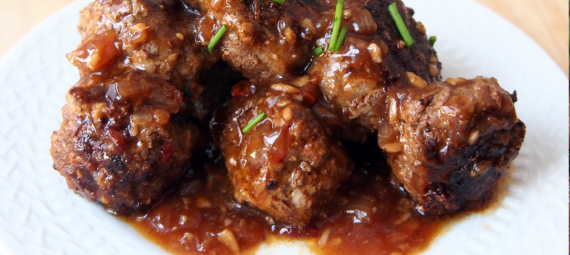 General Tso Meatballs