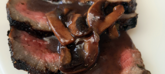 Mushroom Sauce with Red Wine