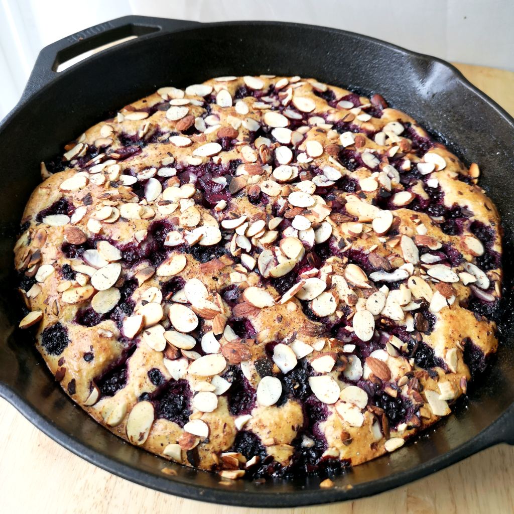 Blackberry Clafoutis with Toasted Almonds