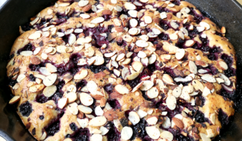 Blackberry Clafoutis with Toasted Almonds