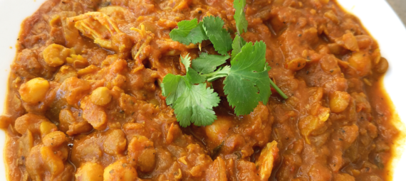 Indian Lentils with Chicken