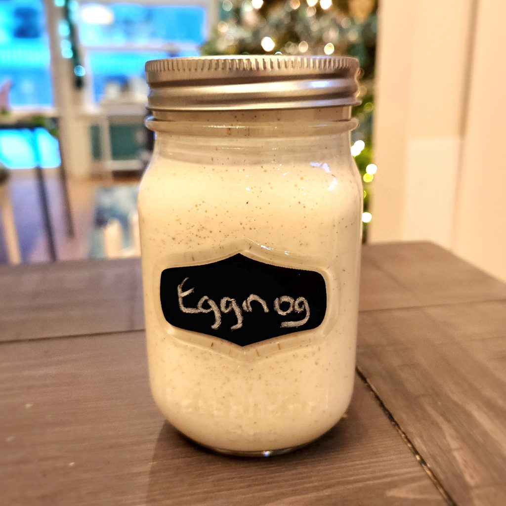 Homemade eggnog