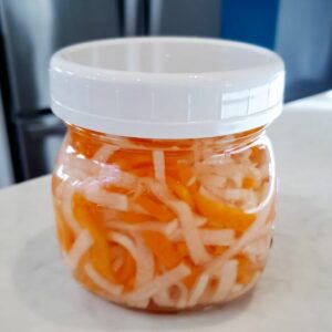 Homemade Pickled Daikon and Carrots