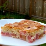 Rhubarb Bread Pudding