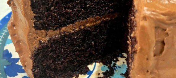 Ina Garten's Chocolate Cake with Fluffy Pudding Icing