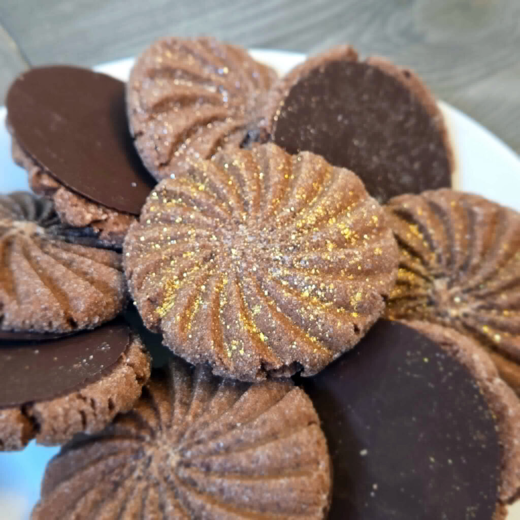 Chocolate Cookie Stamp Cookies