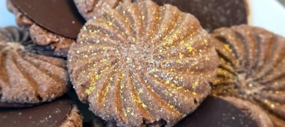 Chocolate Cookie Stamp Cookies