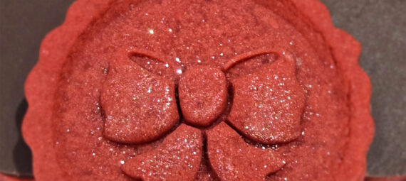 red velvet stamp cookies