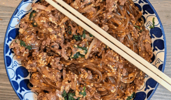 Japchae with Bulgogi Meat