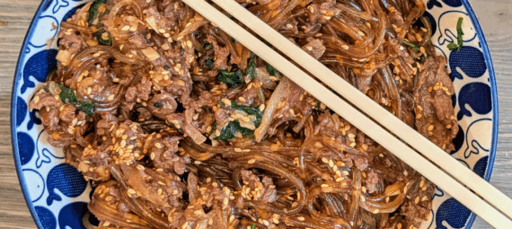 Japchae with Bulgogi Meat